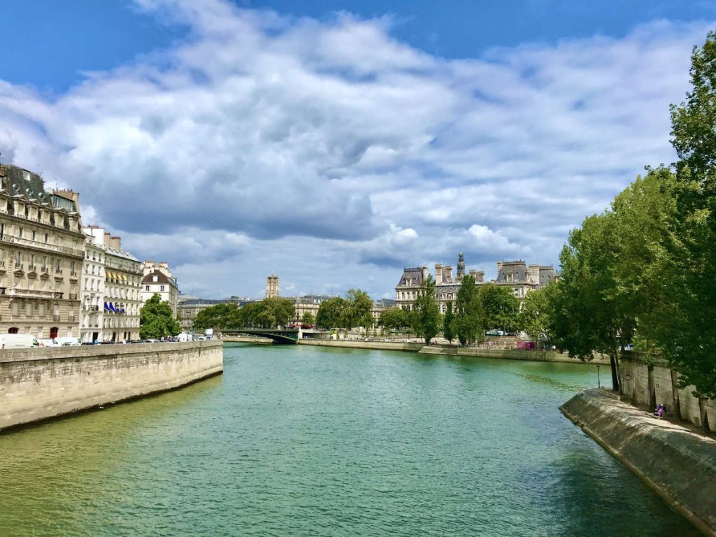 Paris and the river seine