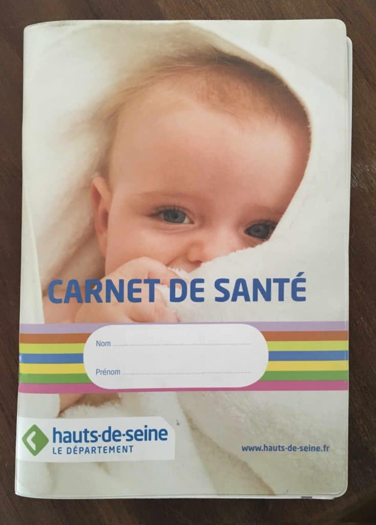 French carnet de santé - Medical records for Children