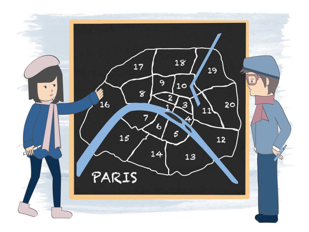 Map of Paris Arrondissements