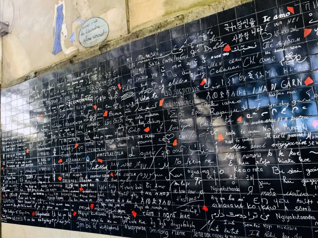 Wall of Love in Montmartre, Paris