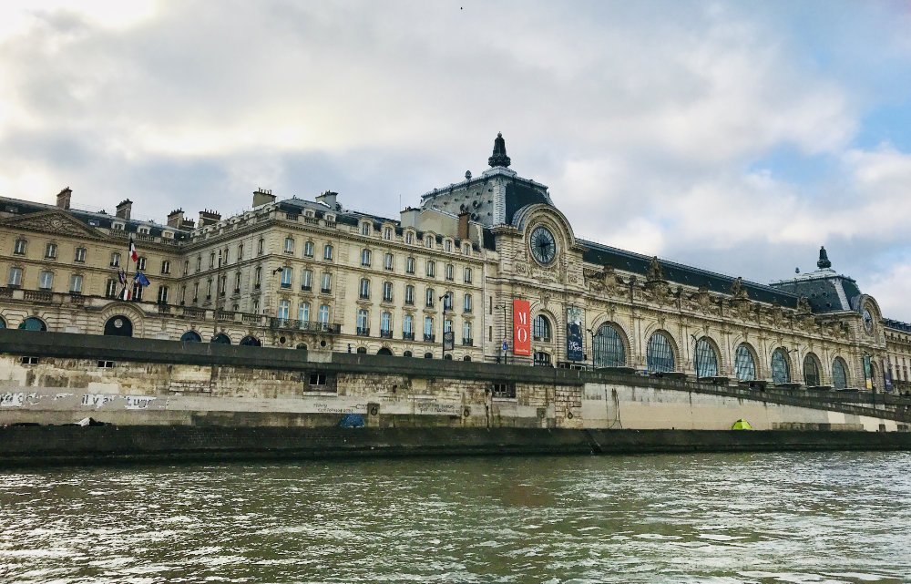 Exterior of Musée d'Orsay in Paris, from the Seine River