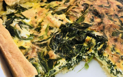 Spinach and Cheese Quiche: Easy French Recipe