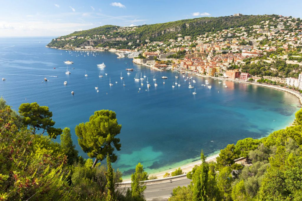 Villefranche sur mer on the French Riviera
