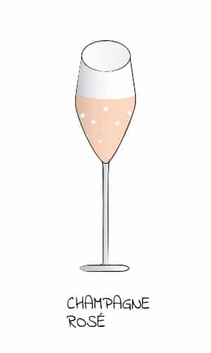 Champagne. rosé