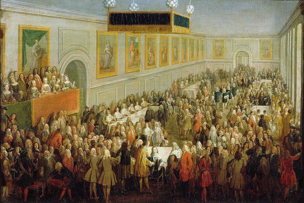Louis XV coronation at Palace of Tau, Reims