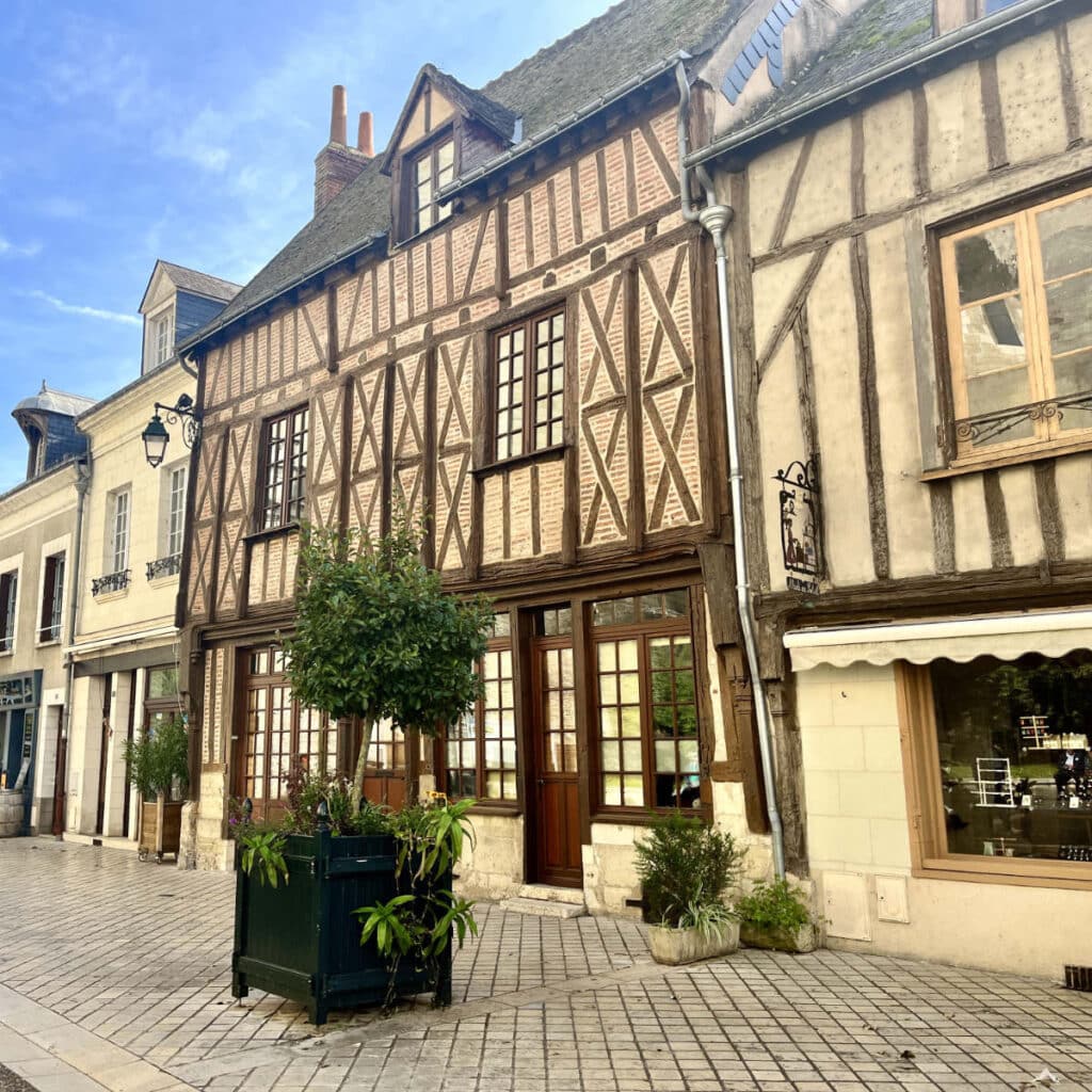 traditional lumber houses in Amboise