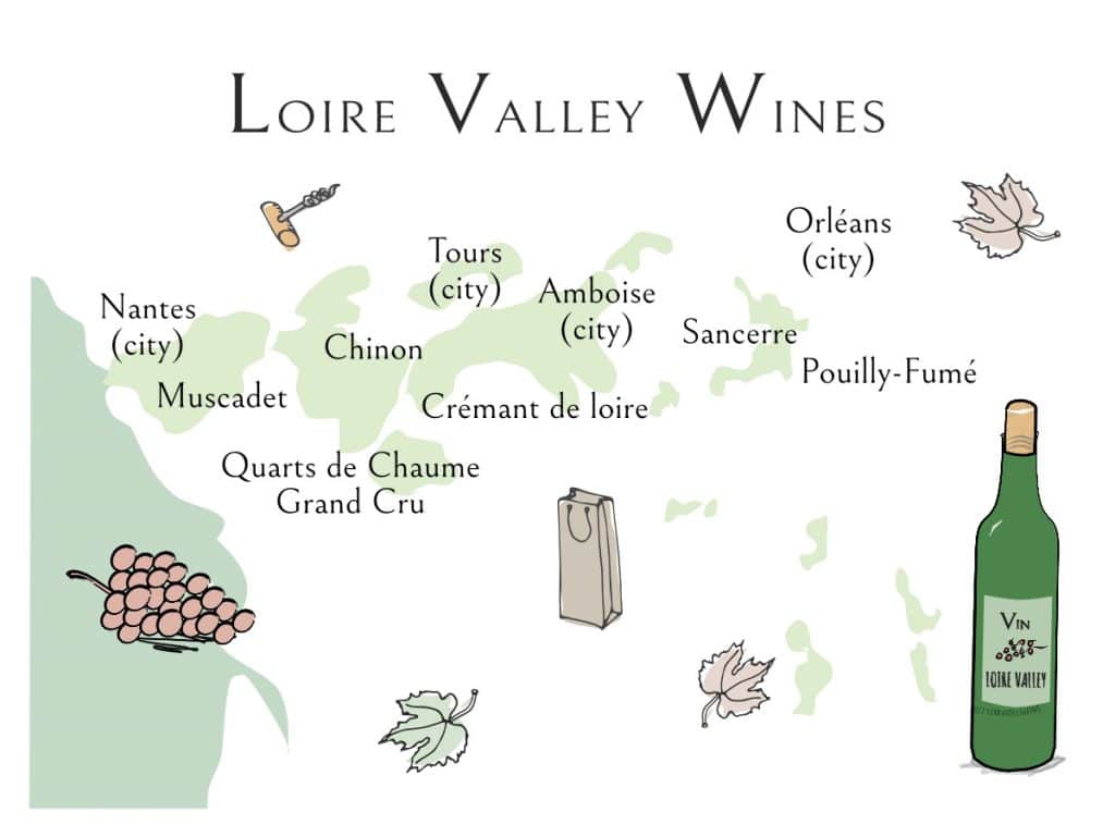 Loire valley wine map