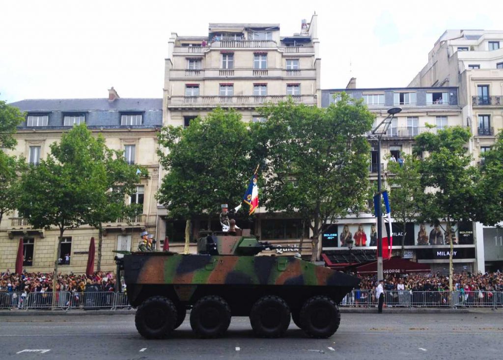 14 Juillet Military Parade on the Champs Elysées in Paris, France