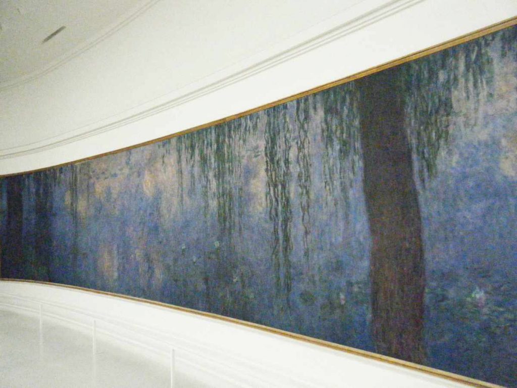 Claude Monet's Waterlilies (Clear Morning with Willows)  at Musée de l'Orangerie