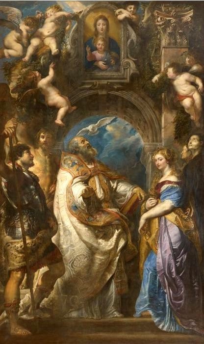 Pope Saint Grégoire by Peter Paul Rubens