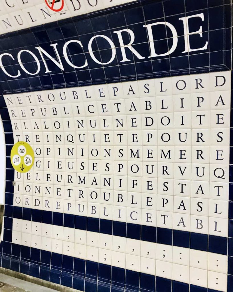 Concorde metro station
