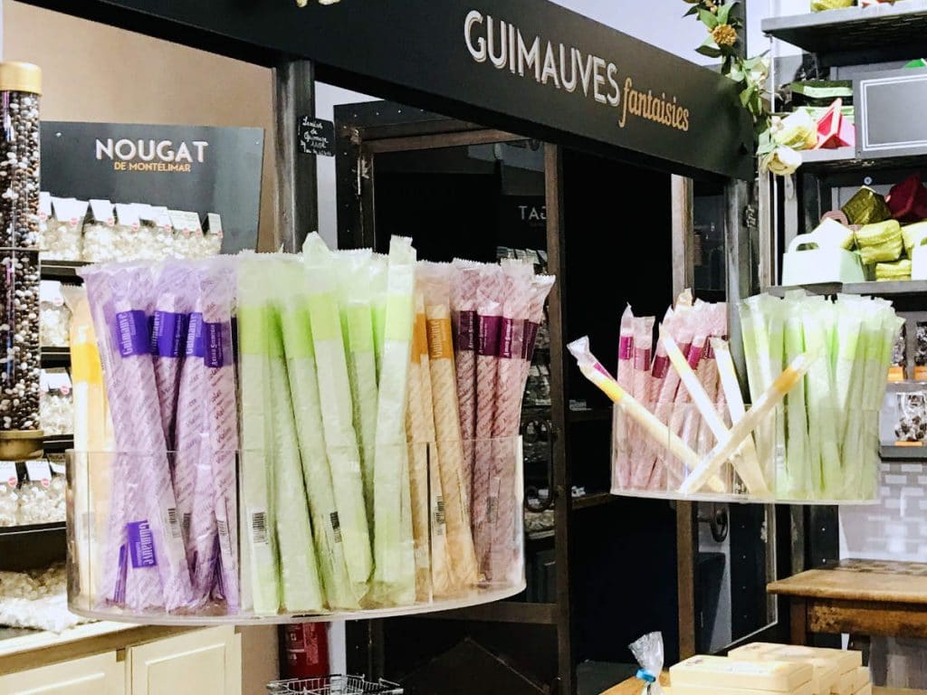 Guimauves in a candy shop in France