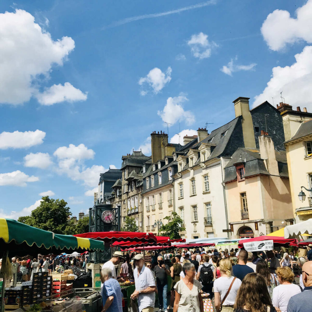 Markets in France - outdoor market in Rennes