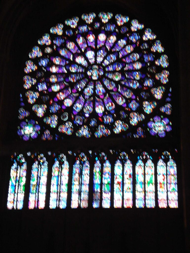 West Rose Window at Notre Dame de Paris
