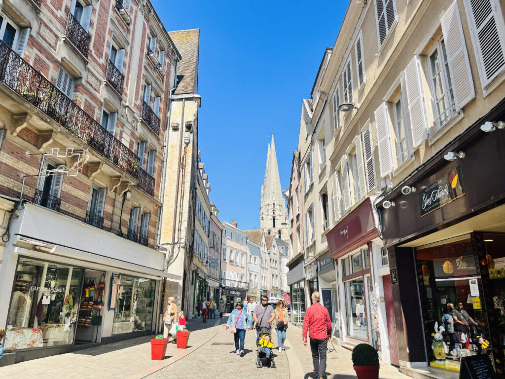 Shopping street in Chartres