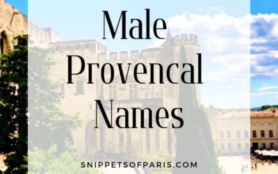 162 Male Provencal names from the south of France