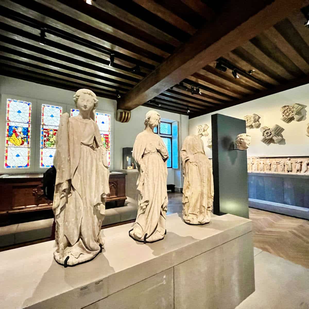 Frankish statues at museum in France