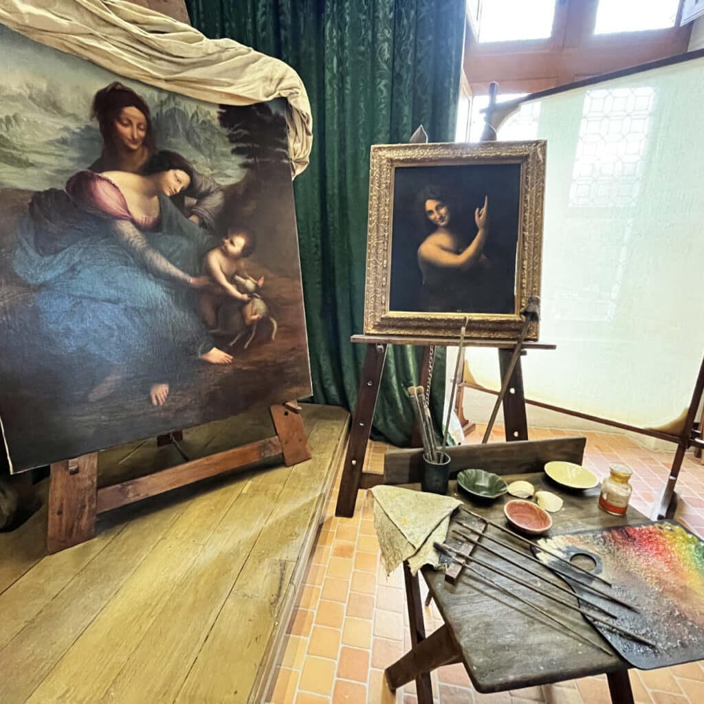 Reproduction of Da Vinci's art studio at Clos Lucé