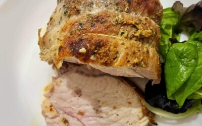 French Pork loin roast (with mustard)