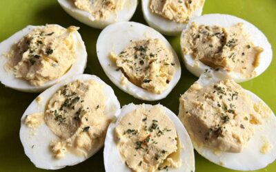 Eggs Mimosa (French-style Deviled eggs)