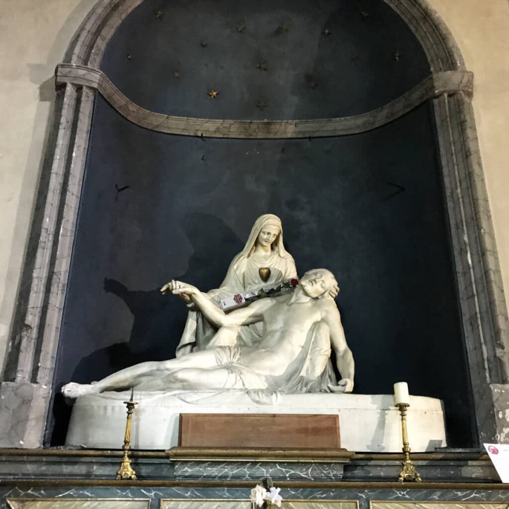 Pieta with Virgin Mary and Jesus Christ