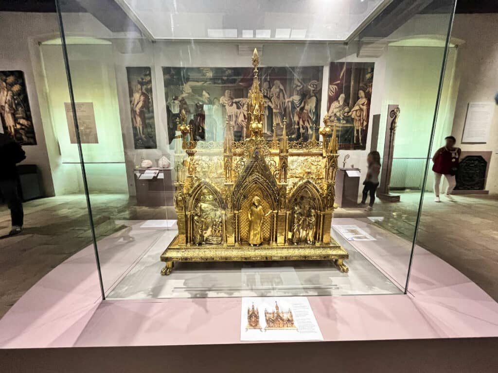 model of golden church in Evreux museum