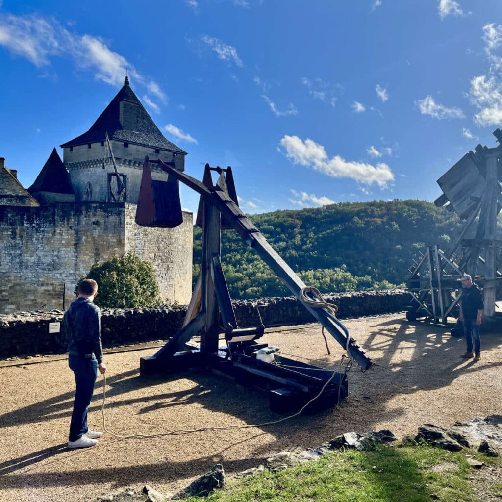 medieval weapons at Chateau de Castelnaud